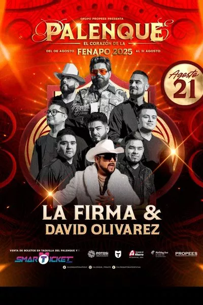 La firma & David O.- Palenque Fenapo - San Luis Potosí - 21 Agosto